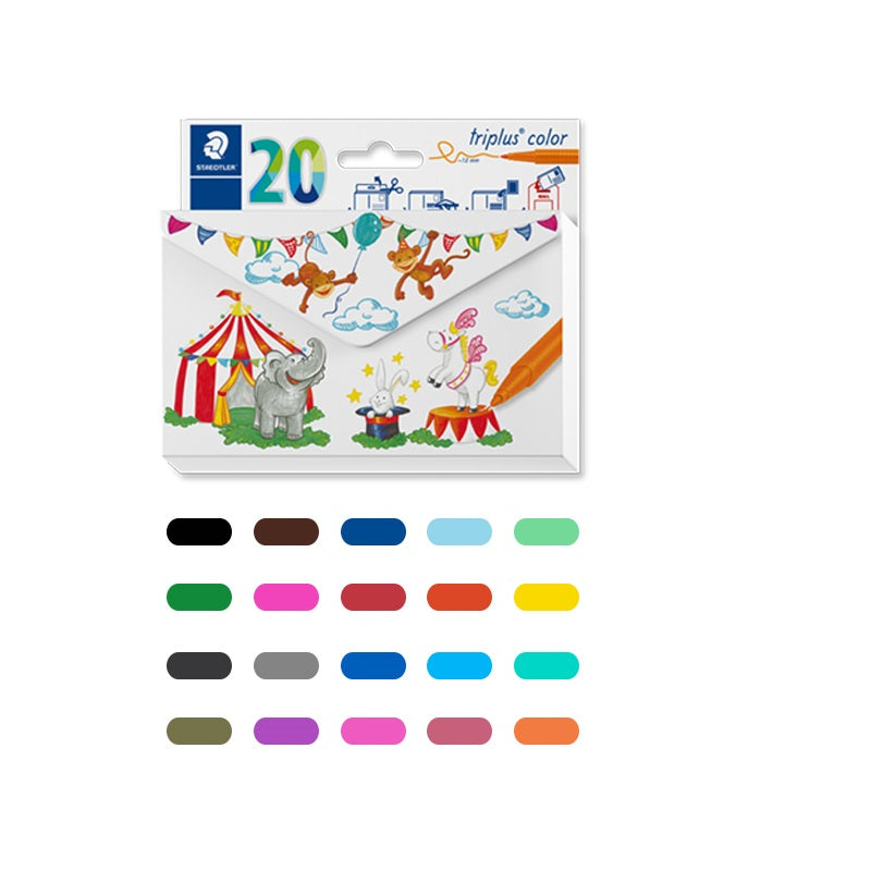 STAEDTLER 323 Triplus 20 Colour Fibre-Tip Pen