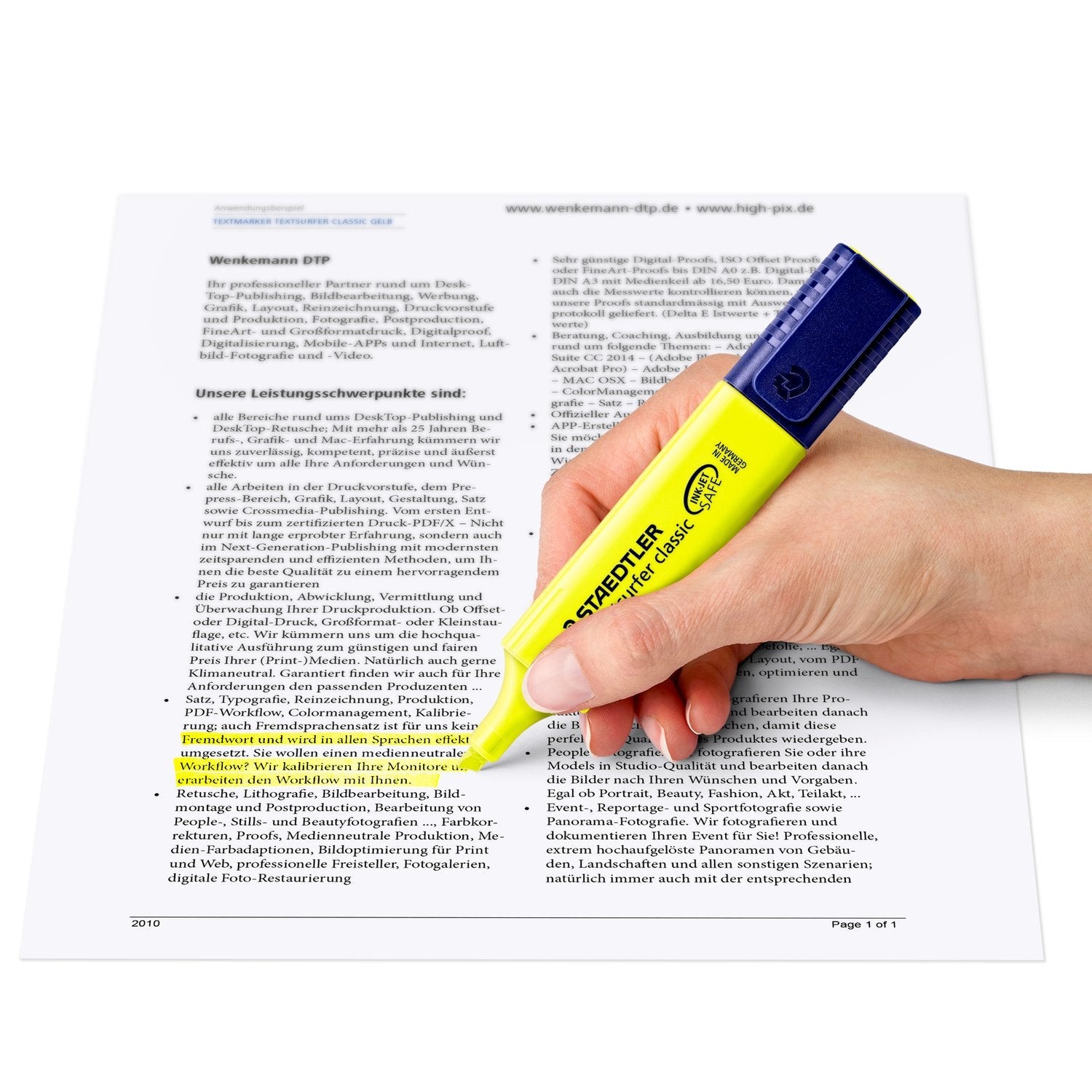 STAEDTLER Textsurfer Classic 364 Highlighter - 8 Assorted Colours