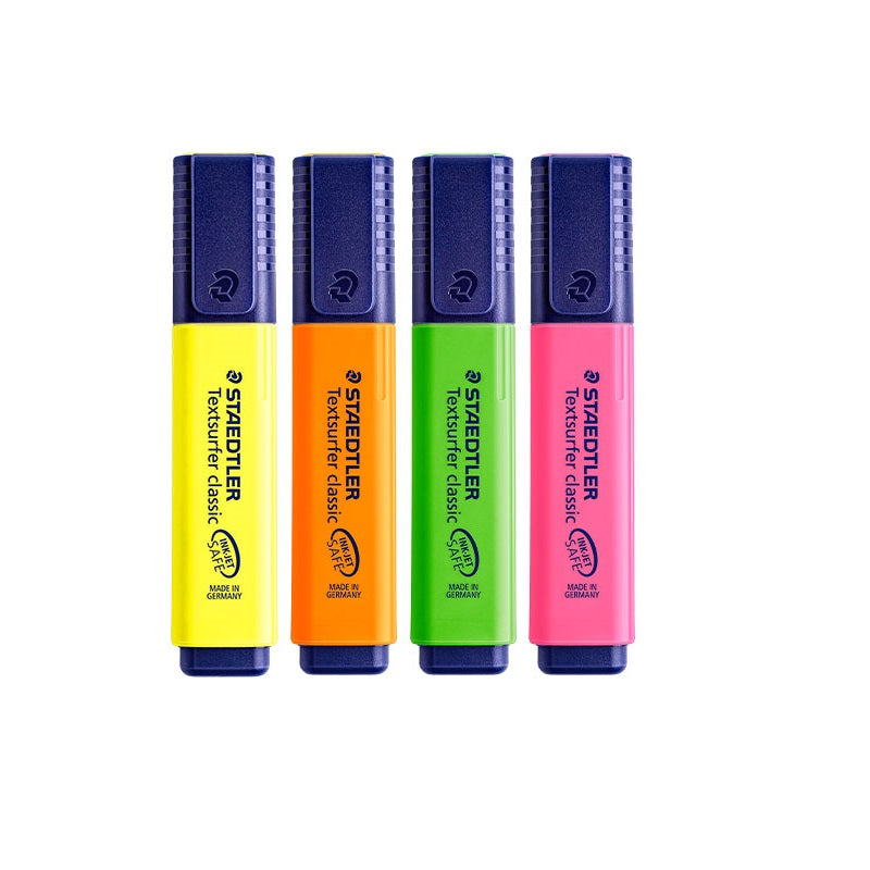 STAEDTLER Textsurfer Classic 364 Highlighter - 4 Assorted Colours A