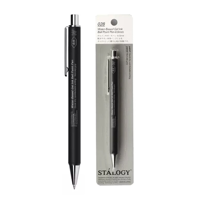 STALOGY Japan Water-Based Gel Ink Ballpoint Pen 0.5MM Black