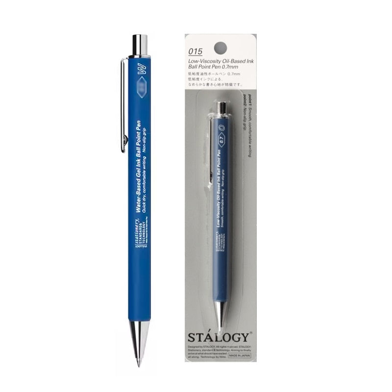 STALOGY Japan Water-Based Gel Ink Ballpoint Pen 0.7MM Blue