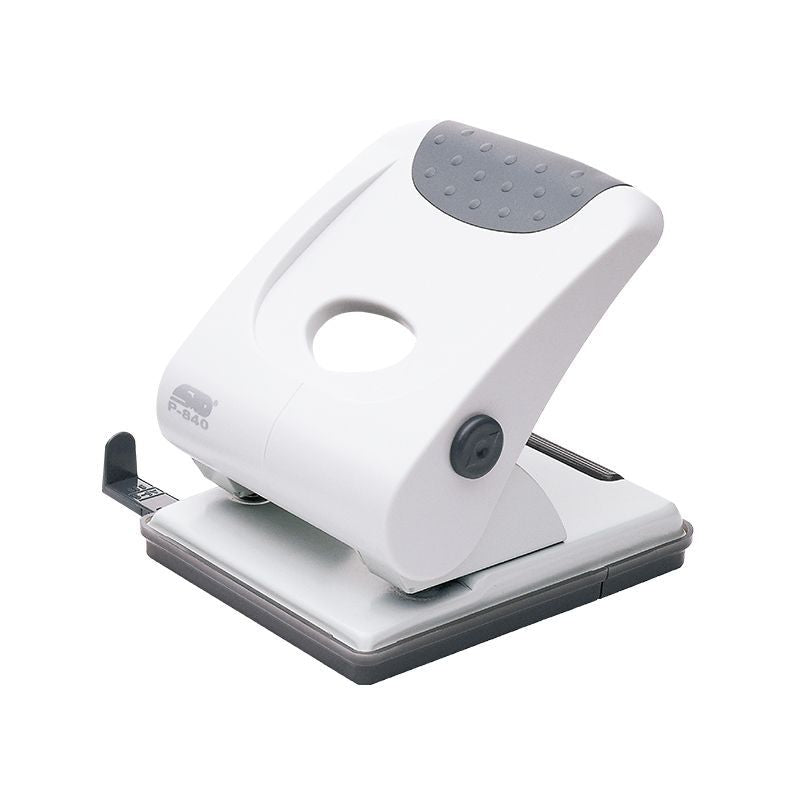2-Hole Paper Punch Heavy-Duty 40 Sheet Capacity White