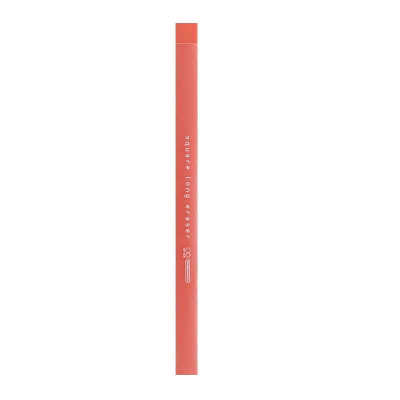 SUN-STAR Square Long Eraser Slim Eraser Rose Red