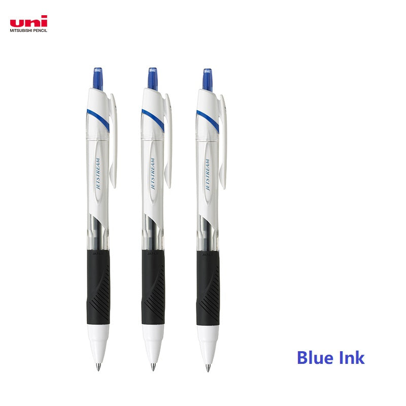 Uni Jetstream SXN-150 Ballpoint Pen 3 PACK 0.5mm White Body Black Ink