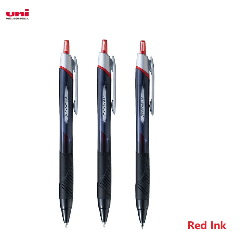 Uni Jetstream SXN-150 Ballpoint Pen 3 PACK 0.38mm Black Body Red Ink