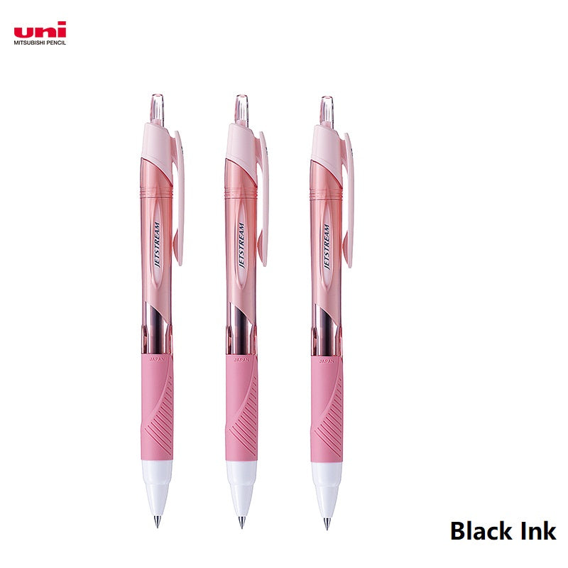 Uni Jetstream SXN-150 Ballpoint Pen 3 PACK 0.38mm Pale Red Body Black Ink