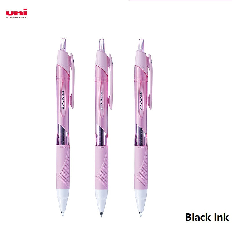 Uni Jetstream SXN-150 Ballpoint Pen 3 PACK 0.38mm Pink Body Black Ink