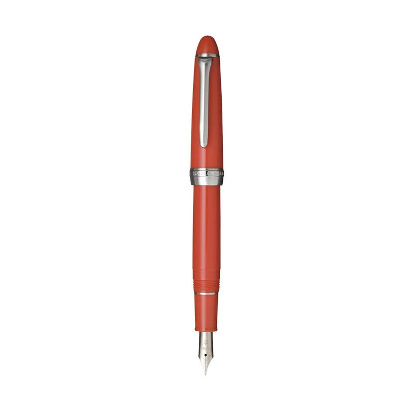 Sailor Shikiori Hisakata Fountain Pen with Converter, Resin Body & Stainless Steel Nib Red