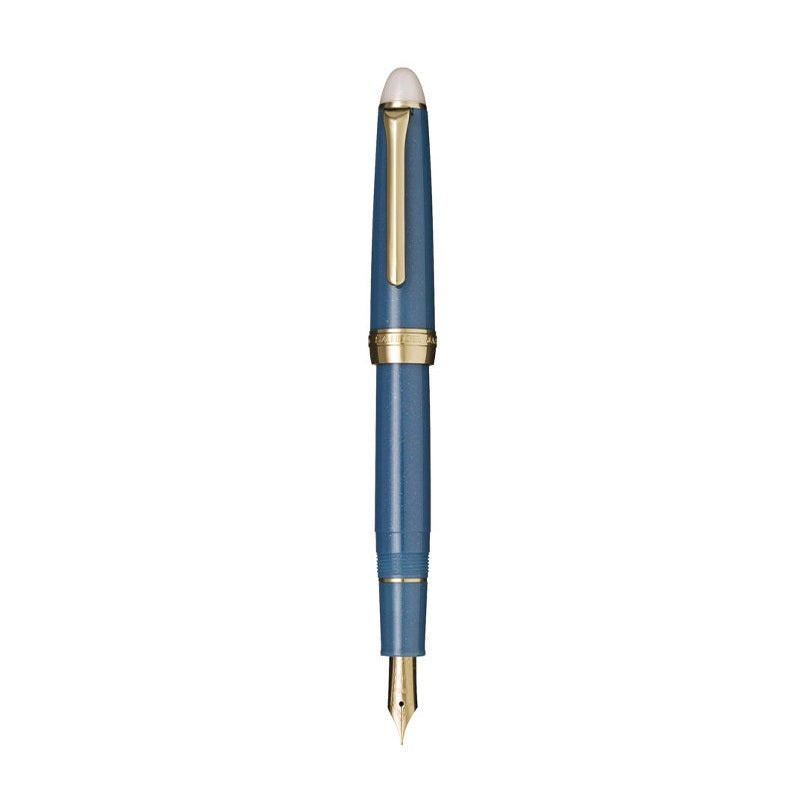 SHIKIORI TSUKUYONO MINAMO Fountain Pen with Converter, Resin Body & Stainless Steel Nib Blue