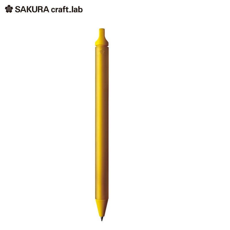Sakura Craft Lab 002 Gel Pen - Black Ink Yellow