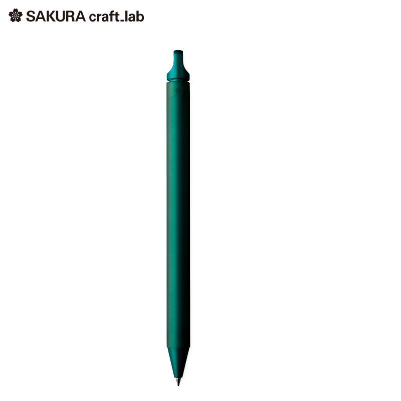 Sakura Craft Lab 002 Gel Pen - Black Ink Green