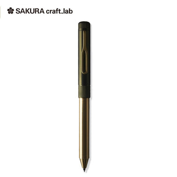 Sakura Craft Lab 004 3-in-1 2 Color 0.4 mm Gel Multi Pen + 0.5 mm Pencil Green