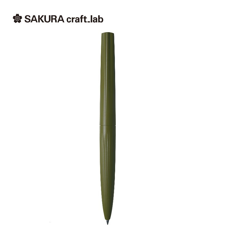 Sakura Craft Lab 005 Gel Pen - Sepia Black Ink Green