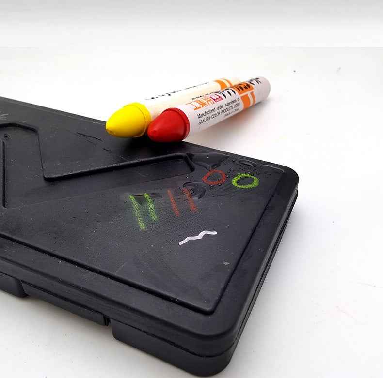 Sakura GHY Industrial Crayon Markers, 4 Pieces