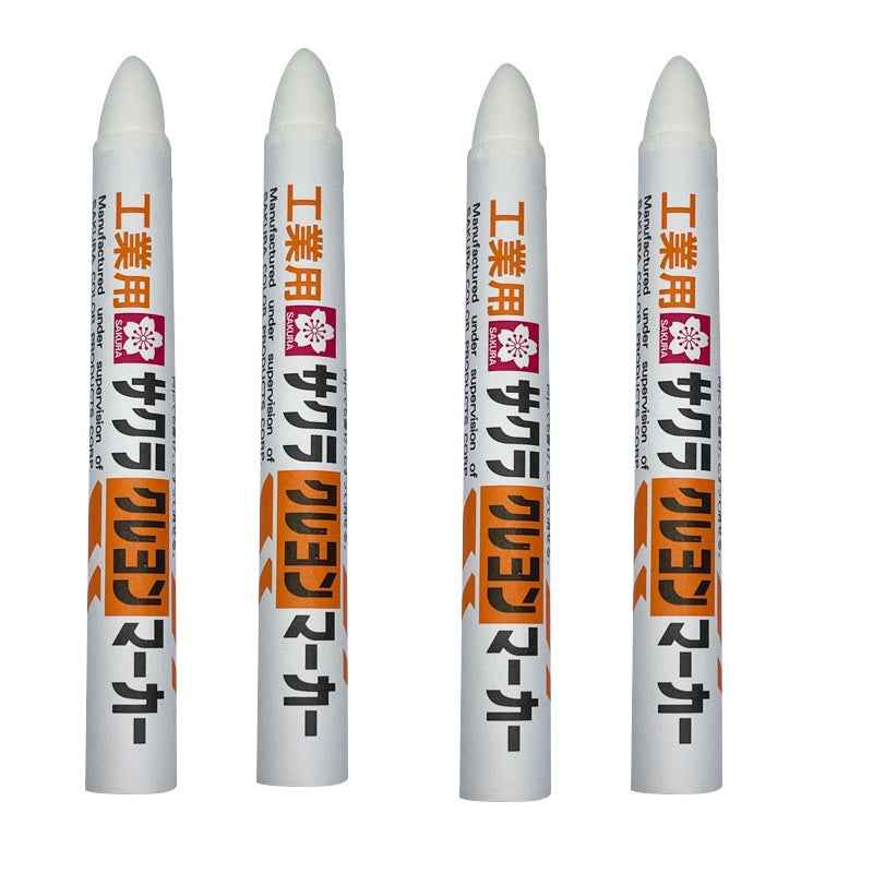 Sakura GHY Industrial Crayon Markers, 4 Pieces 4 White