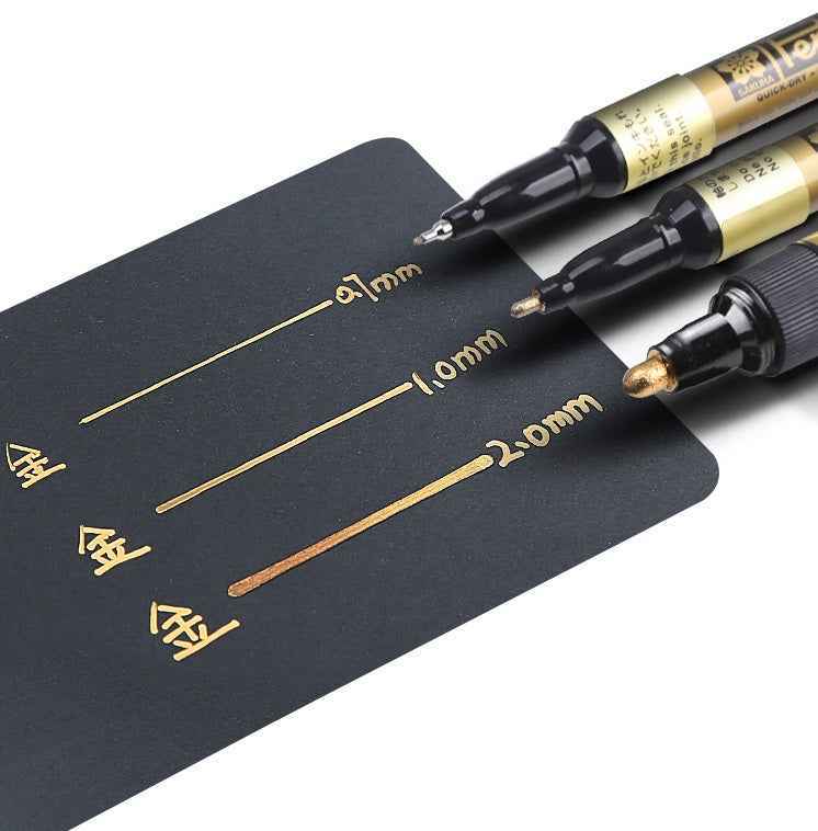 Sakura Pen-Touch Paint Marker Gold 0.7mm/1.0mm/2.0mm 3 Pack