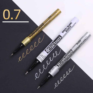 Sakura Pen-Touch Paint Marker Gold/Silver/White 3 Color Pack 0.7mm