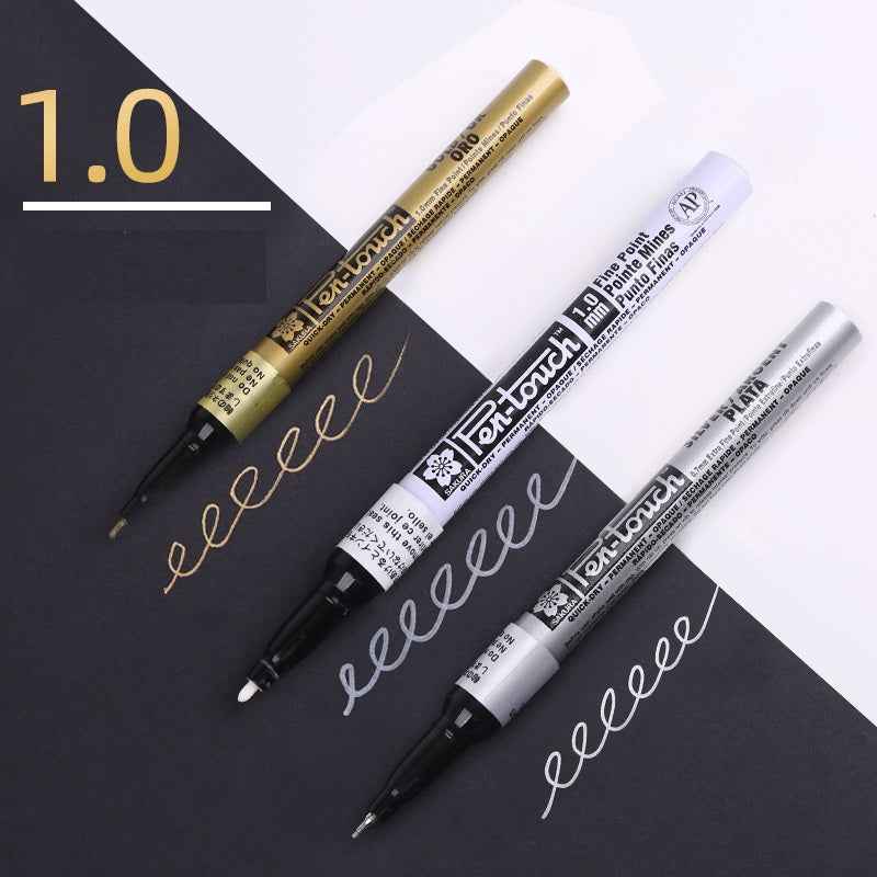Sakura Pen-Touch Paint Marker Gold/Silver/White 3 Color Pack 1.0mm