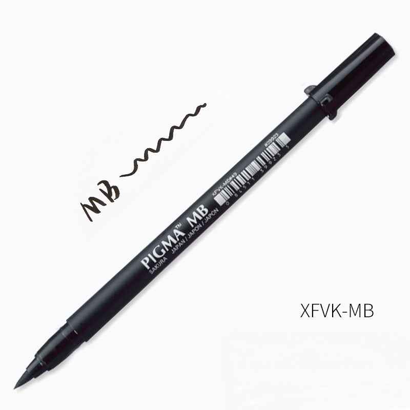Sakura Pigma Professional Brush Pen - Black (3 Pack)