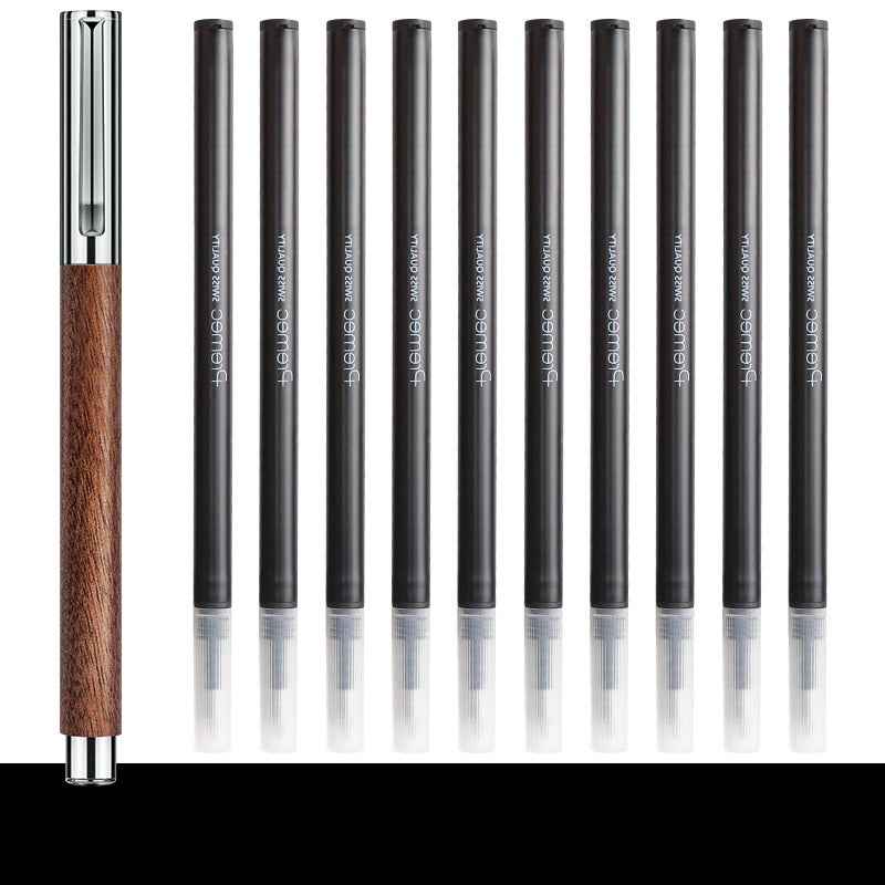 Sankou BZ2 Walnut Wood Ballpoint Pen 0.5mm Men Luxury Gift Pen with 10 Refills