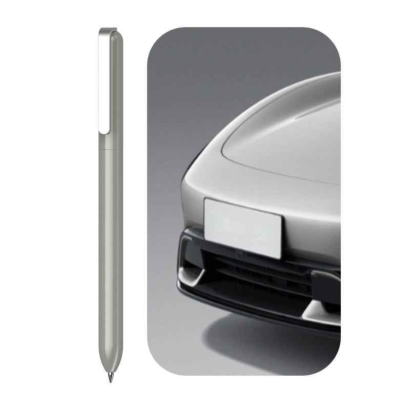 Sankou JZ19 Rotating Metal Ballpoint Pen 0.5mm Black Ink Grey