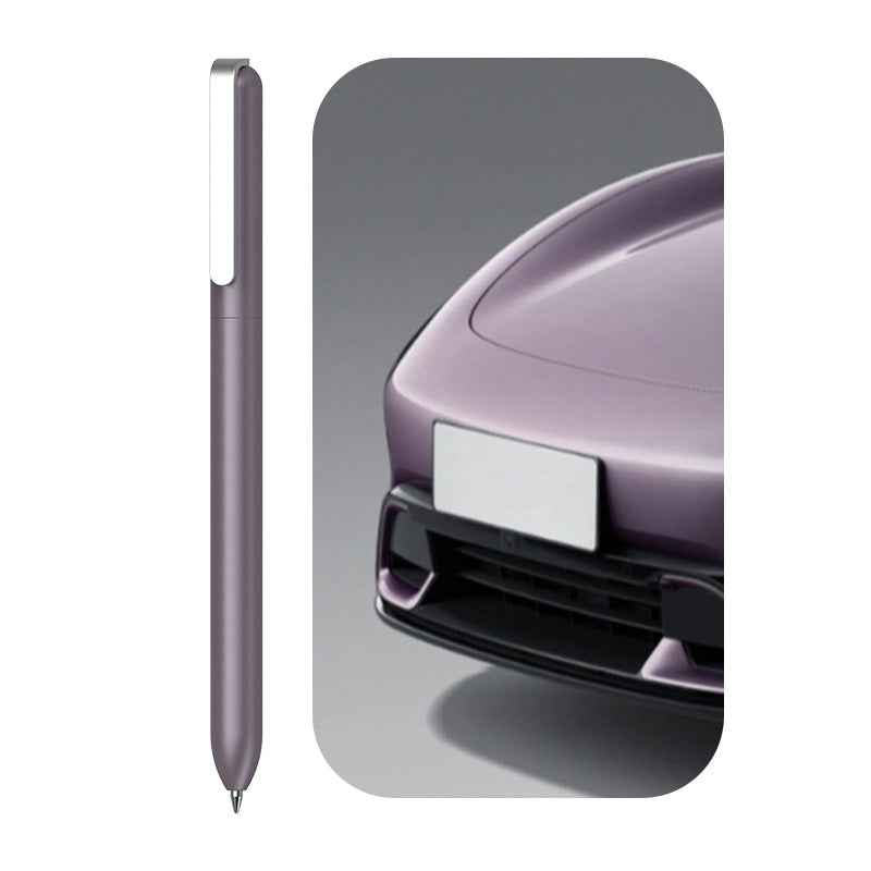 Sankou JZ19 Rotating Metal Ballpoint Pen 0.5mm Black Ink Grey