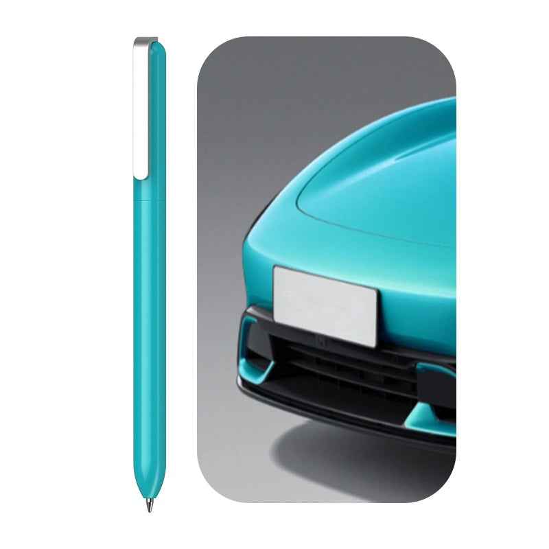 Sankou JZ19 Rotating Metal Ballpoint Pen 0.5mm Black Ink Lake Blue