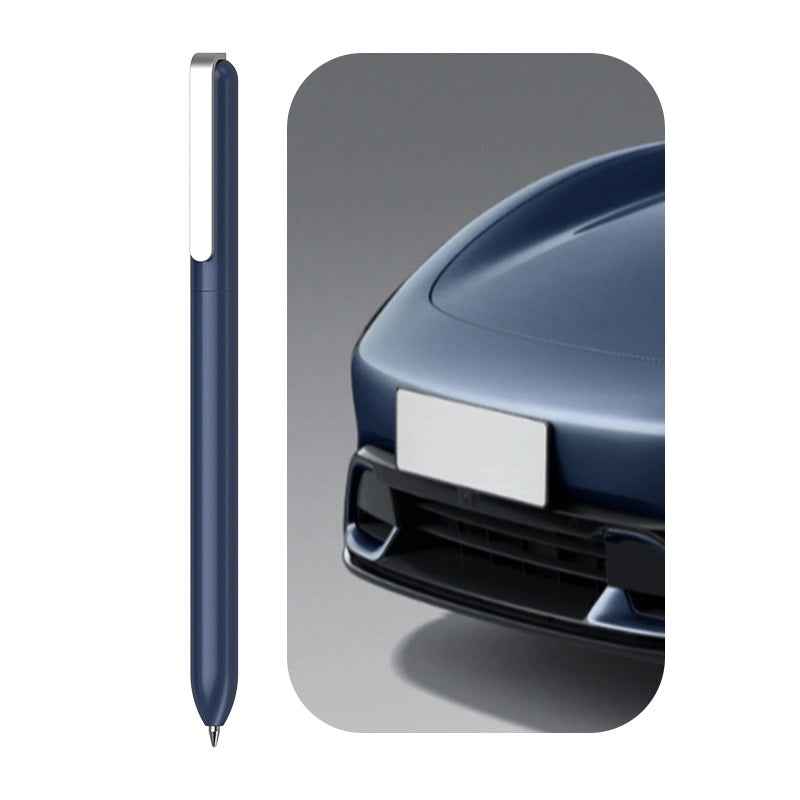 Sankou JZ19 Rotating Metal Ballpoint Pen 0.5mm Black Ink Dark Blue