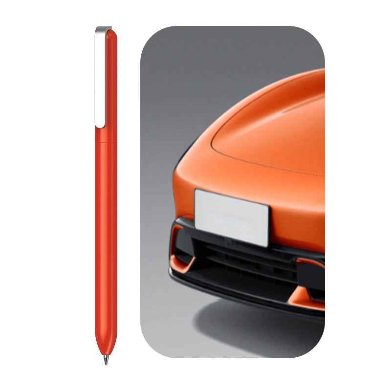 Sankou JZ19 Rotating Metal Ballpoint Pen 0.5mm Black Ink Orange
