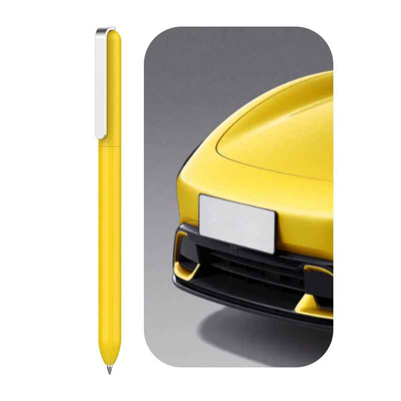 Sankou JZ19 Rotating Metal Ballpoint Pen 0.5mm Black Ink Yellow