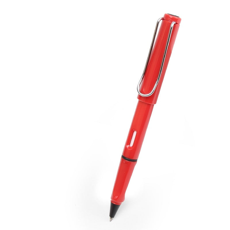 Sankou ZX1 Pull-Cap Ballpoint Gel Pen 0.5mm Black Ink with 5 Refills Red