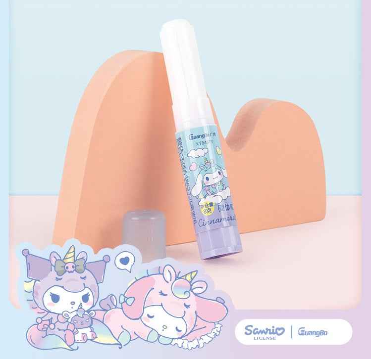 Sanrio Glue Stick 8g High Adhesion – Cute Kawaii School Glue Stick