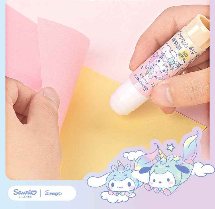 Sanrio Glue Stick 8g High Adhesion – Cute Kawaii School Glue Stick