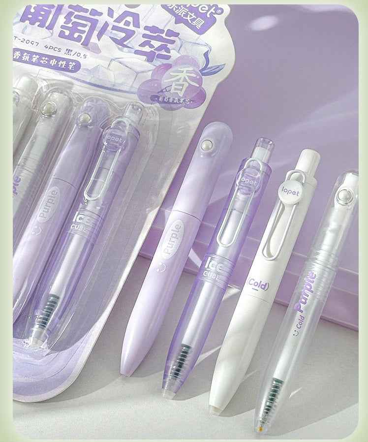 16Pcs Scented Retractable Twist Gel Ink Pens Pocket Size
