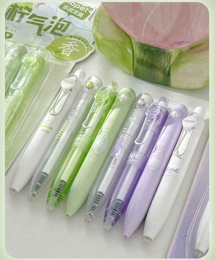 16Pcs Scented Retractable Twist Gel Ink Pens Pocket Size