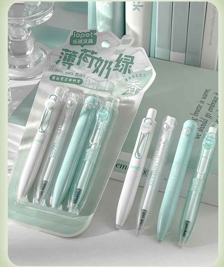 16Pcs Scented Retractable Twist Gel Ink Pens Pocket Size