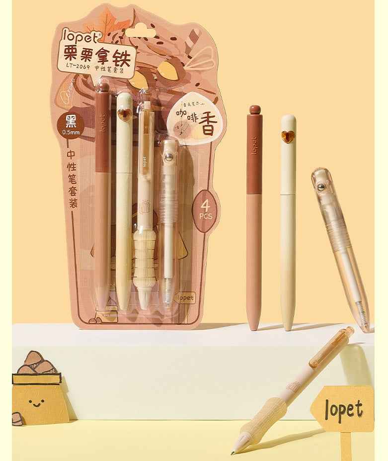 LOPET Fragrance Scented Click Gel Pen 0.5mm Black Ink 16 Pack