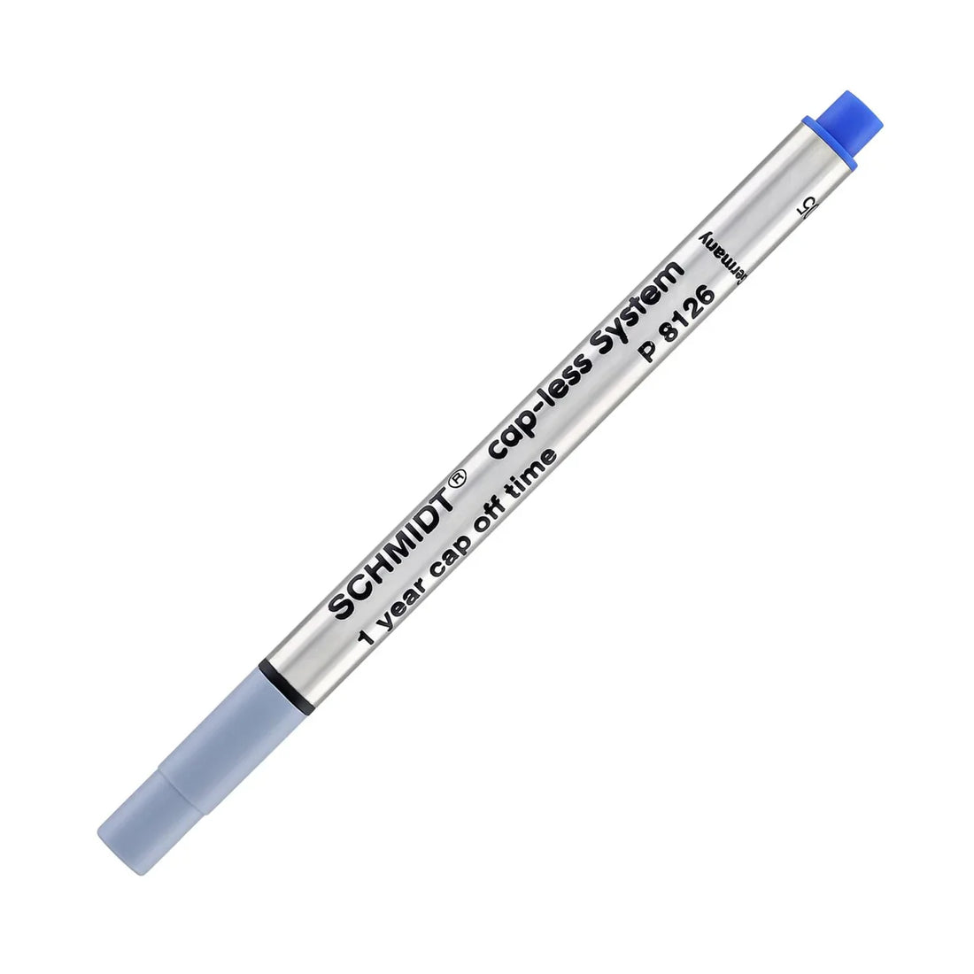 Schmidt P8126 Capless System Rollerball Pen Refill Black/Blue 2 Pack