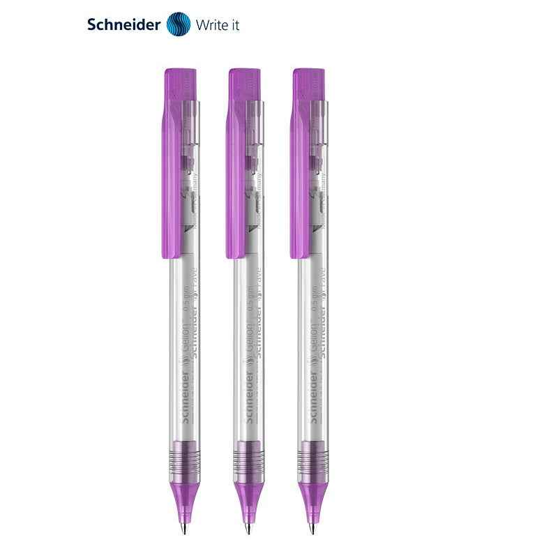 Schneider Fave Click-Top Ballpoint Pens 3 Pack Purple