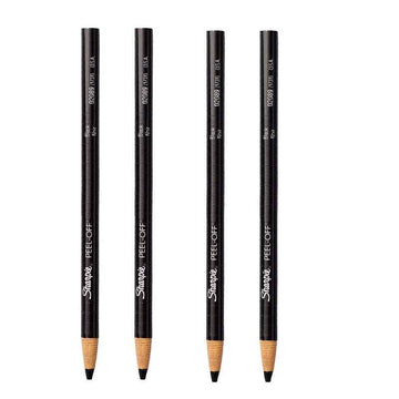 Sharpie Peel-Off China Marker Grease Pencils, 4 Pack 4 Black