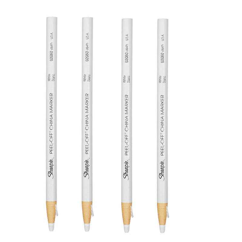 Sharpie Peel-Off China Marker Grease Pencils, 4 Pack 4 White