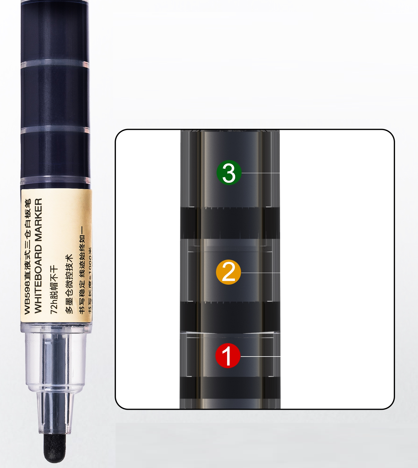 Snowhite Liquid Whiteboard Marker 1.8mm Set of 8