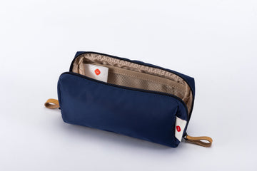 Soft Nylon Waterproof Pencil Case | Large Capacity Stationery Pouch Dark Blue