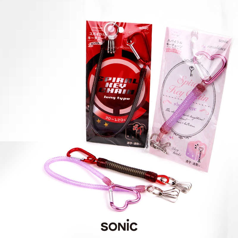 Sonic Spiral Keychain Key Holder