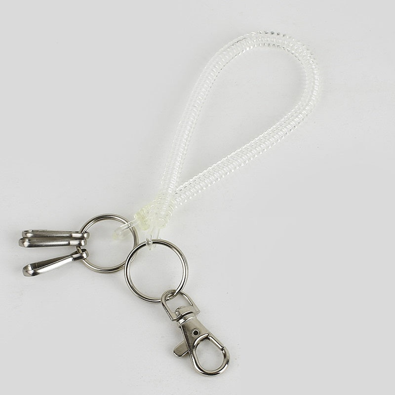 Sonic Spiral Keychain Key Holder Clear Simple