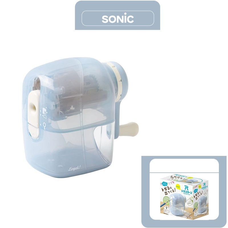 Sonic Togari Turn Pencil Sharpener Clear Blue