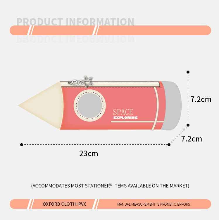 Space Exploration Rocket Design Large Capacity Pencil Case