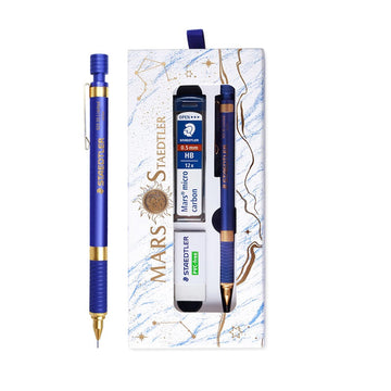 Staedtler 925 35 Limited Mechanical Pencil 0.5mm with Leads and Eraser Blue