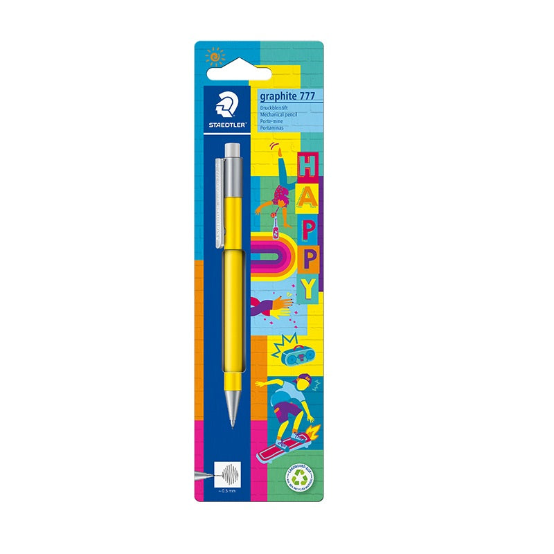 Staedtler Graphite 777 Mechanical Pencil,0.5mm Happy Yellow