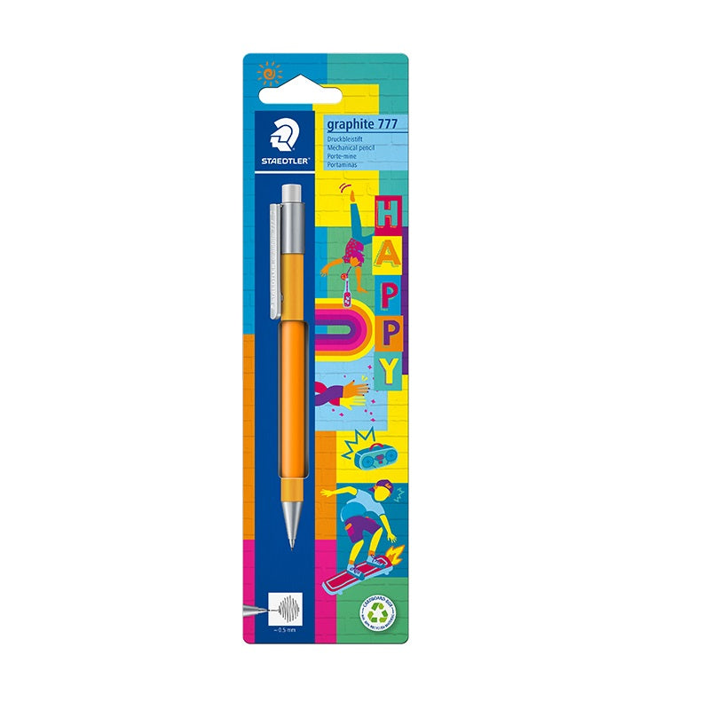 Staedtler Graphite 777 Mechanical Pencil,0.5mm Happy Orange